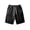 AB218 Black, variant on Mens Casual Shorts Solid Color Elastic Waist Straight Leg Shorty Breathable Soft Male Daily Work Office Shorts White Size S