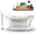 thumbnail image 2 of Tub, Faucet and Tray Set Streamline 60" Freestanding NH960CH-140, 2 of 2