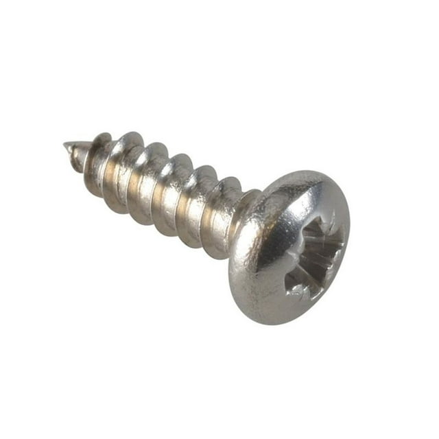 Forgefix Self-tapping Screws, Pozi, Pan Head, A2 Stainless Steel