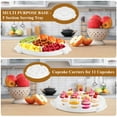 thumbnail image 5 of 10 Inch Cake Carrier with Lid and Handle,Round cake transport container,Cake Carrier with Lid and Handle with 10 Inch cake holder,Portable Pie Cake Carrier with Cover for Wedding Party Picnics, 5 of 7