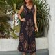 thumbnail image 2 of Paisley Print Vestido Sin Mangas , Vestidos De Lujo Para Ocasiones Oficiales, 2 of 5