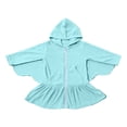 thumbnail image 6 of WOYY Girls Butterfly Hooded Dress Batwing Sleeve Zip-Up Cover Up Beach Dress, Sizes 2-10, 6 of 6