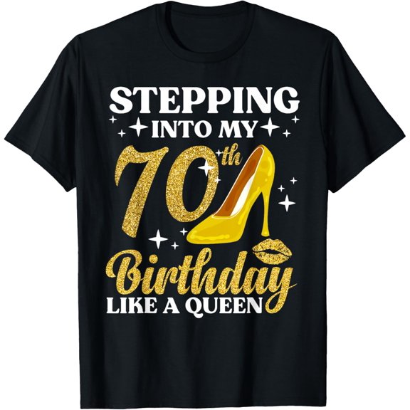 70th Birthday Art For Women Ladies Girls Turning 70 Gag Idea T-Shirt