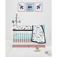thumbnail image 2 of Bacati - Airspace Aqua/Red/Orange/Green/Navy Musical Baby Crib Mobile, 2 of 8