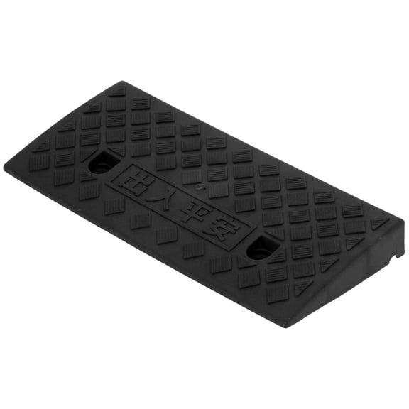 Driveway Ramp, Flexible 5cm Thickness Plastic Portable Abrasion  Threshold Ramp Sturdy For Home Entrances For Curbs For Home Garages For Loading Docks Black