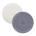thumbnail image 1 of 2pcs Tapón Lavabo Plano Silicona Blanco + Gris Adepaton SNFLD1632, 1 of 8