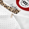 thumbnail image 4 of Castle Fairy Sport Billiards Bedding, Retro Cheetah Print Duvet Cover Full, Brown Red White,3pcs,1 Duvet Cover and 2 Pillowcases, 4 of 6