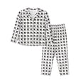 thumbnail image 1 of Balery Airplane Conjunto de Pijama con Estampado para Mujer, Conjunto de Dos Piezas con Manga Larga, Ropa de Dormir Suave con Bolsillos, Pijamas Cómodos-Large, 1 of 7