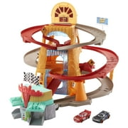 Disney Pixar Cars Radiator Springs Mountain Race Playset, Lightning McQueen & Jackson Storm Toy Cars