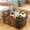 Brown, variant on Semi transparent Shower Caddy Basket with Handles, Portable Dorm College Shower Organizer Bucket, Hollow-out Bottom Storage Bin Shower Caddy Organizer for Bathroom Kitchen, 11.4in x 7.87in x 5.9in