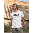 thumbnail image 2 of Cartoon Of Jumping Horse T-Shirt Men -Image by Shutterstock, Male 3X-Large, 2 of 4