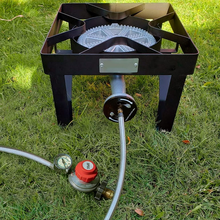 Propane burner for clearance smoker