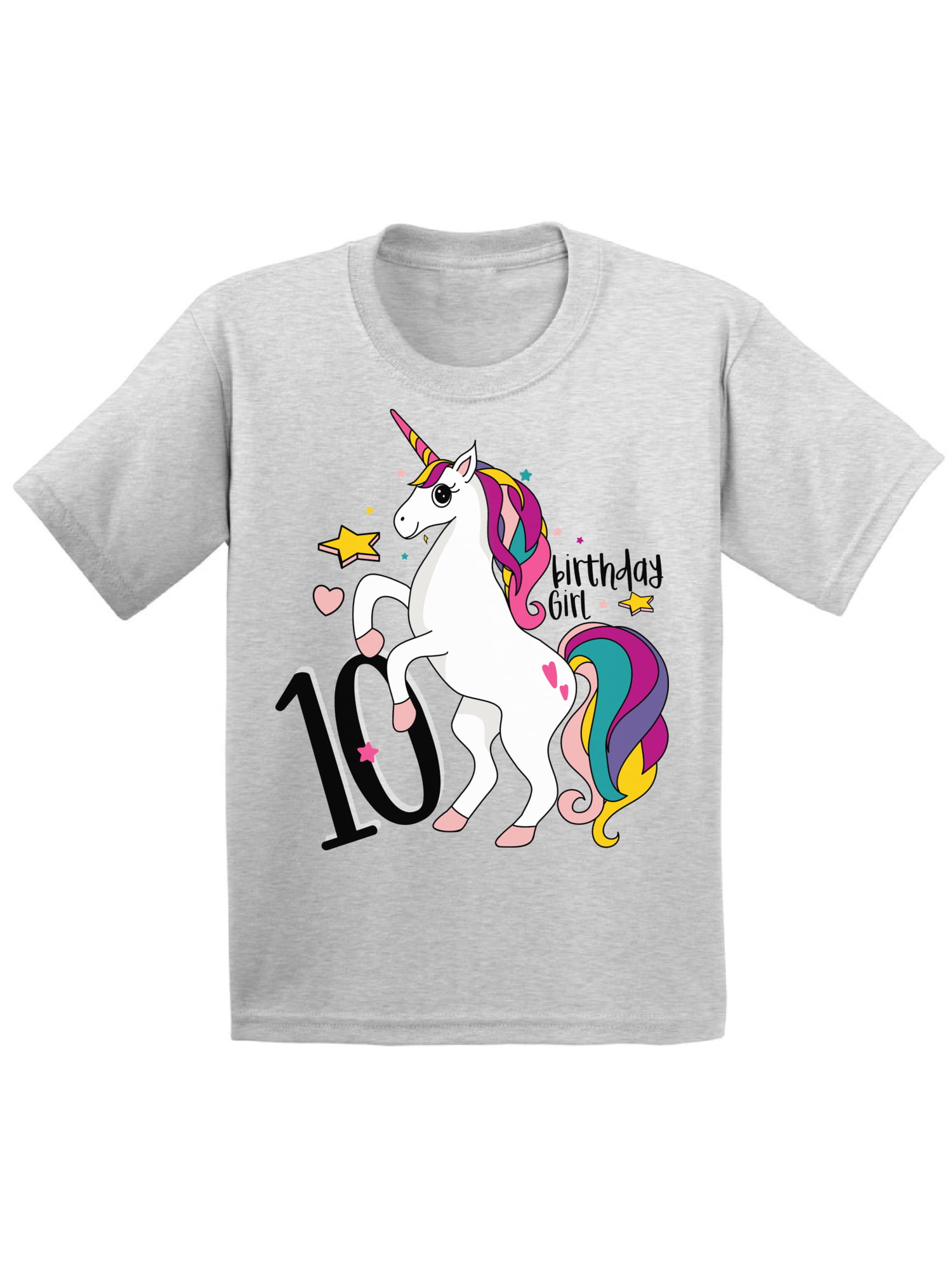 10th Birthday T-shirt Unicorn Kids T Shirts 