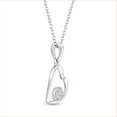 thumbnail image 6 of Diamaison 1/20 Cttw Natural White Diamond Heart Pendant for Adult in Sterling Silver, 6 of 7