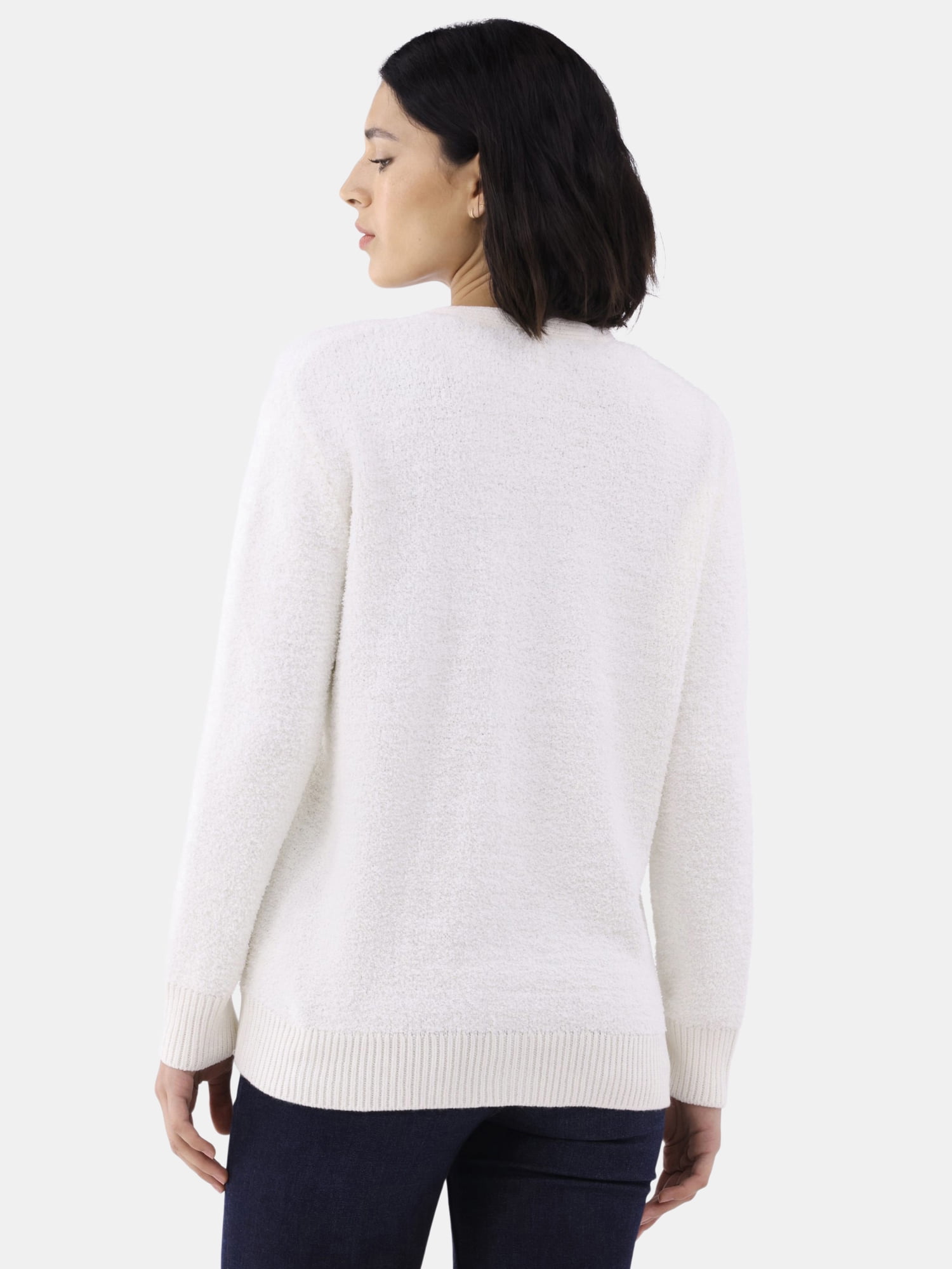 Time and Tru Women's Super Soft Button Cardigan, Sizes XS-XXXL