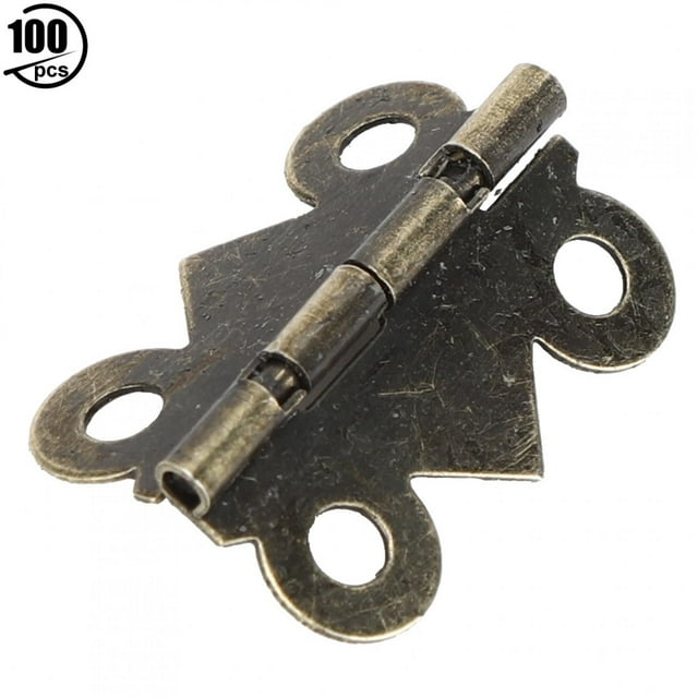 Metal Box Hinge,100Pcs Retro Jewelry Box Cabinet Hinge Hardware Fittings Professionally Tested