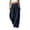 *Dark Blue, variant on ClodeEU Women's High Waist Wide Leg Pleated Dress Pants ,Casual Loose Fit Work Trousers ,Women's Plus L