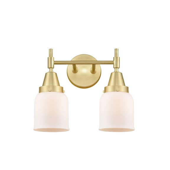 Innovations 447-2W-SB-G51 Caden 2 Light 17 inch Bath Vanity Light, Satin Brass