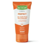 Medline Remedy Clinical Zinc Oxide Paste Skin Protectant (2 oz Tube), 24 Count, Vanilla Scent, Diaper Rash Cream