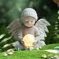thumbnail image 2 of DefiDgd Small Angel Garden Stake Decor,2D Flat Acrylic Angel Yard Sign,Indoor Outdoor Garden Patio Yard Lawn Pot Plants Landscaping Decor(B), 2 of 8