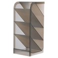 thumbnail image 2 of Desk Brush Pen Holder Pencil Makeup Storage Box Stand School Stationery Multi-function Lovely Large Capacity Office Case L/Clear gray/insert, 2 of 9