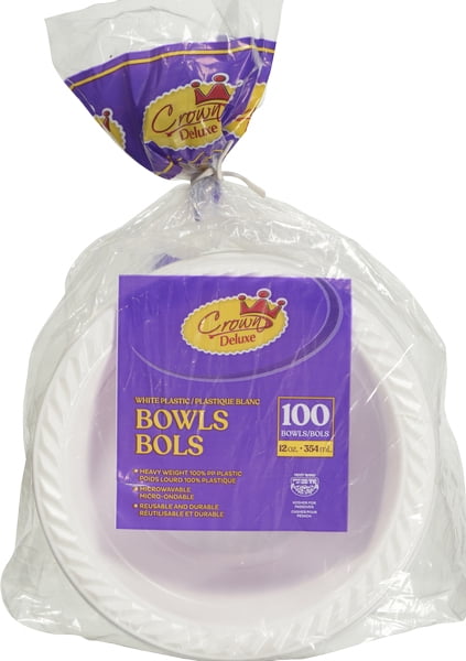 PLASTIC BOWLS 12OZ - FRENCH E-ALTRA BOLS EN PLASTIQUE