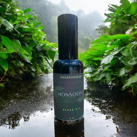 Monsoon by NailedInColor- A Scented Beard Oil- Men's Skin Health-Masculine Grooming-Beard Softness and shine