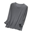 thumbnail image 1 of Chemises pour Hommes Mode Col Rond Manches Longues Pyjama Fin, 1 of 9