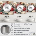 thumbnail image 4 of Designart "Vintage Rose And Green Garden II" floral Green Large Square Mirror - Square Bedroom Mirror Printed Wall Decor - Cottage Square Printed Wall Mirror Art, 4 of 5
