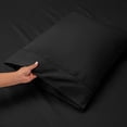 thumbnail image 5 of DNG Creations California King- 18 Inch Deep Pocket 4 PC Microfiber Sheet Set - Black, 5 of 5
