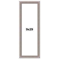 9x29 Frame Grey Real Wood Picture Frame Width 1.25 inches | Interior Frame Depth 0.5 inches | Hans