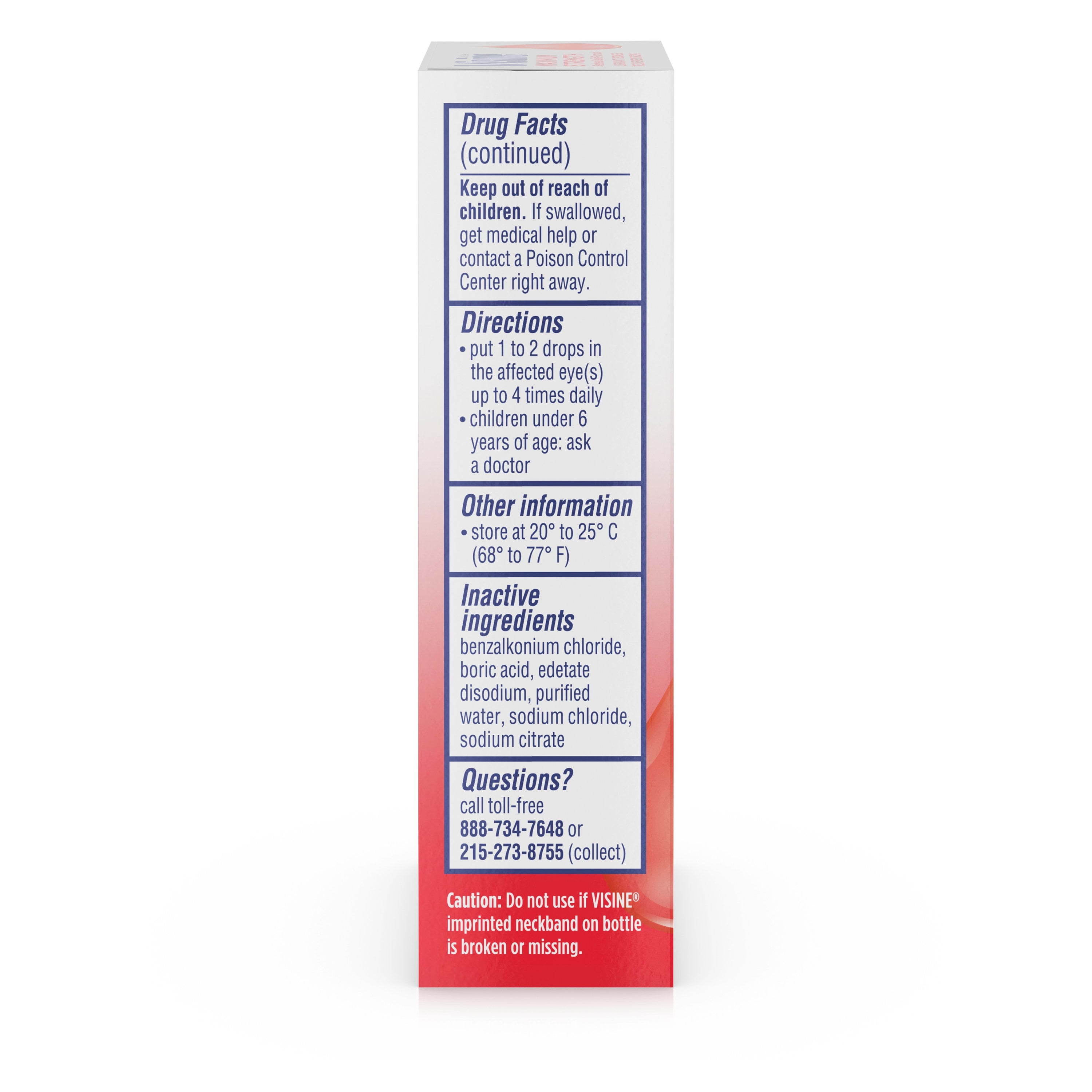 Visine Max Strength Redness Relief Formula Eye Drops, 0.5 fl. oz