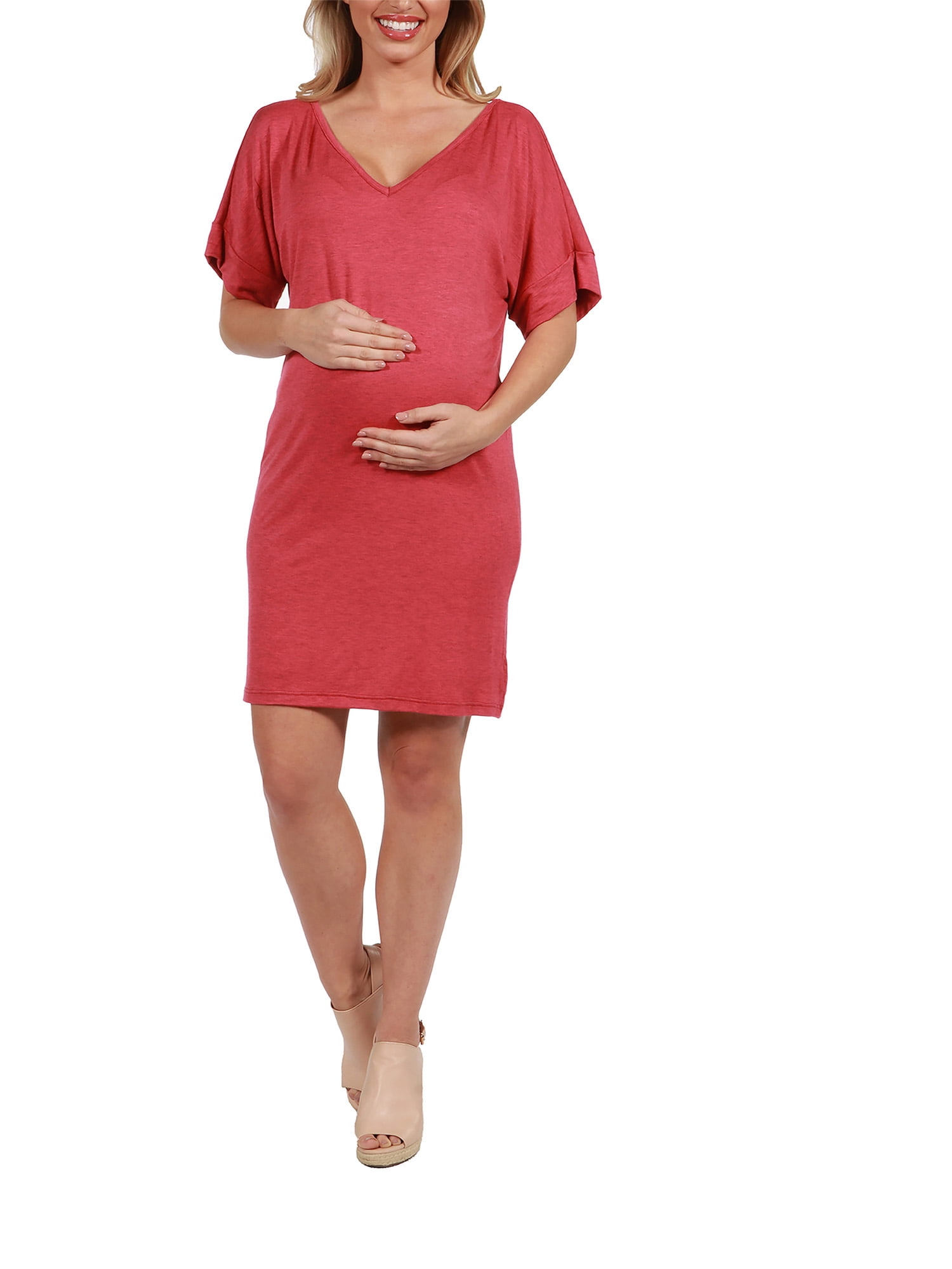 Ashton Maternity Shift Style Mini Dress