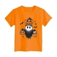 thumbnail image 4 of Staki Fall Shirts for Girls Halloween Shirts for Kids Toddler Girls T-Shirts Clothes Short Sleeve Cotton Tee(Orange,5-6 Years), 4 of 5