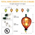 thumbnail image 3 of String Lights DOGHLY, 2 unidades, 3,4 m, 10 bombillas multicolores de 120 V, 3 of 7