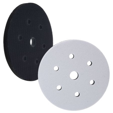 TCP Global 6"" x 7/16"" 10mm Thick Soft Density Interface Pad for DA Polishers & Sanders, 6 + 1 Hole Pattern Dustless, Hook & Loop Foam Cushion, Use Between Vacuum Sanding Discs, Polisher Polishing Pa