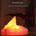 thumbnail image 4 of 3D Fire-Breathing Night Light Dragon, 3D Printing Flame Dinosaur Lamp Mood Light USB Rechargeable, for Living Room Bedroom Decor Festival Kids G, 4 of 5