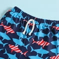 thumbnail image 5 of Baby Boy Swim Trunks Toddler Boys Cartoon Shark Print Swim Trunks Kids Bathing Suit Quick Dry Surfing Suit Kids Swimsuits Blue 12 Months-18 Months, 5 of 6