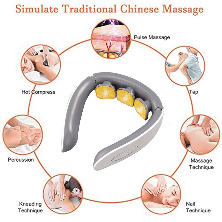 Electric Cervical Neck Massager Body Shoulder Relax Massage Relieve Pain  New~
