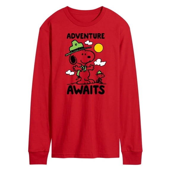 Peanuts - Adventure Awaits Men's Long Sleeve Graphic T-Shirt
