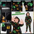 thumbnail image 4 of Pijama Minecraft para niños, de forro polar, con capucha, de 13 a 14 años, 4 of 6