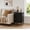 Black, variant on 27.17"H Metal Storage Cabinet with Lock, Steel Organizer with Adjustable Shelf, Secure Freestanding Cabinet for Home Office Use, Orange