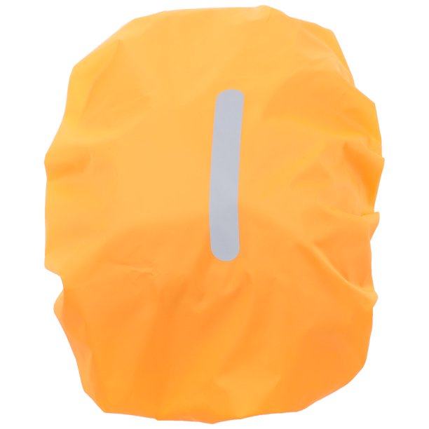 Funda impermeable para mochila, resistente al desgaste, de poliéster, con diseño de tira reflectante.