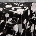thumbnail image 4 of Flower Dog Crate Cover, Monochrome Style Botanical Art Blooming Floral Pattern with Peonies, Easy to Use Pet Kennel Cover Small Dogs Puppies Kittens, 7 Sizes, Charcoal Grey and White, by Ambesonne, 4 of 6
