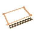 thumbnail image 2 of HILABEE Wood Cross Stitch Frame Needlework Supply Easy to Use Handmade Embroidery Stand Quilting Hoop Stand for Studios Sewing Crafts, 2 of 9