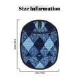 thumbnail image 2 of Multi-Functional Oven Silicone Pot Pad 7.5×9.4in Anti-Slip Heat-Insulating Pad Baking Gloves Heat-Resistant Cotton Layer 2pcs Argyle Plaid Deepskyblue_2, 2 of 7