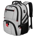 thumbnail image 1 of Mochila de viaje YOREPEK extra grande de 50 litros con portátil USB de 17 pulgadas, 1 of 9