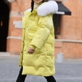 thumbnail image 6 of hoksml Big Girls (5-16 yrs) Long Puffer Coat with Hood Thick Winter Jacket Zip Up Insulated Parka with Pockets, 6 of 9