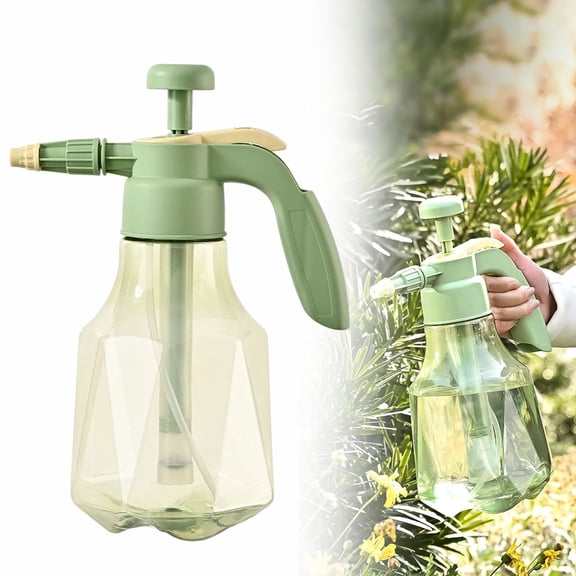 YardChic Handheld Pump Sprayer, Spray Bottle for Pressure Type, Garden Pressure Water Spray Bottle, Household Watering Can Spray Nozzle Bottle for Garden Plants Cleaning Solutions, Green