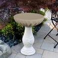 thumbnail image 5 of Bird Bath Cover 12 Oz Waterproof - Customize Cover with Any Size - 100% Weather Resistant Outdoor Cover with Elastic for Snug Fit (30" Dia x 20" H, Beige), 5 of 7